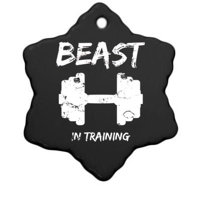 Beast In Training  Ceramic Star Ornament