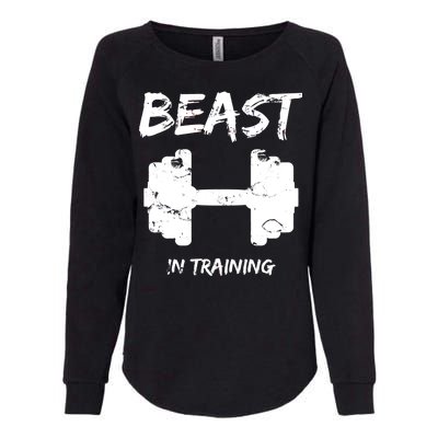 Beast In Training  Womens California Wash Sweatshirt