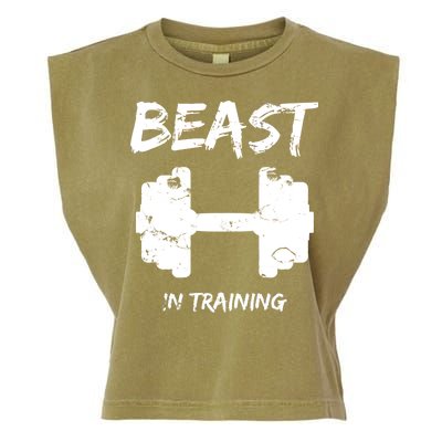 Beast In Training  Garment-Dyed Women's Muscle Tee