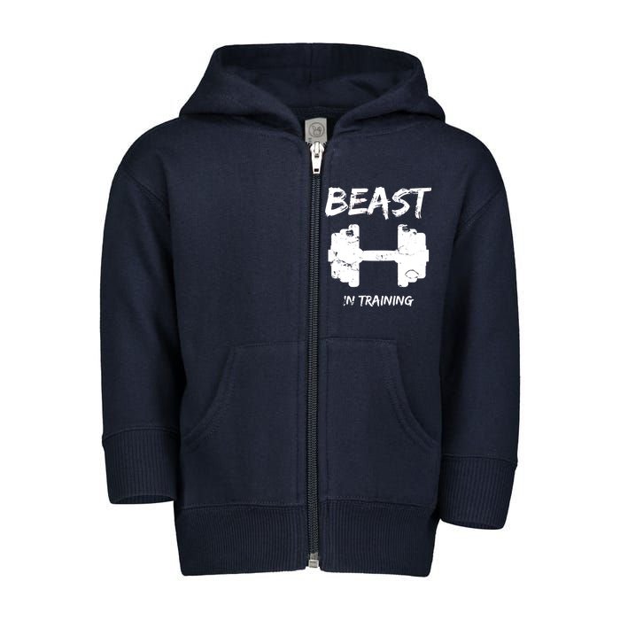 Beast In Training  Toddler Zip Fleece Hoodie