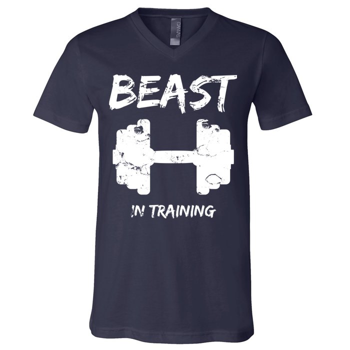 Beast In Training  V-Neck T-Shirt