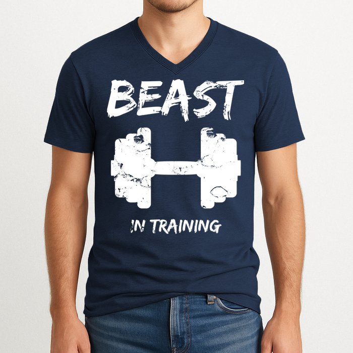 Beast In Training  V-Neck T-Shirt