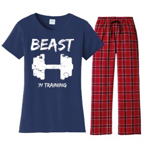 Beast In Training  Women's Flannel Pajama Set