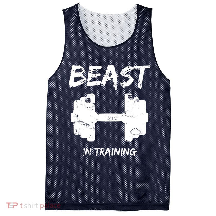 Beast In Training  Mesh Reversible Basketball Jersey Tank