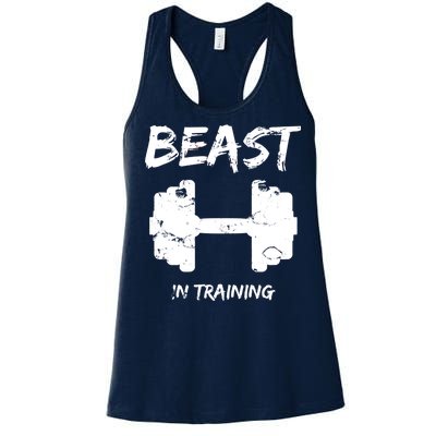 Beast In Training  Women's Racerback Tank