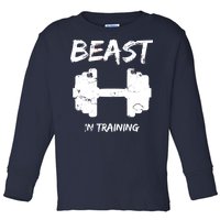 Beast In Training  Toddler Long Sleeve Shirt