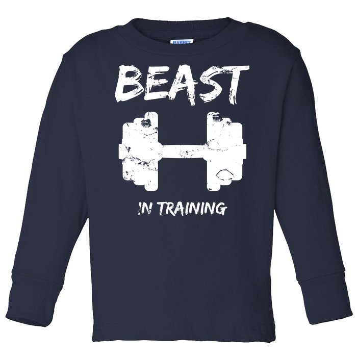 Beast In Training  Toddler Long Sleeve Shirt