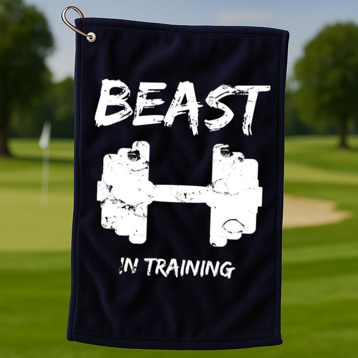 Beast In Training  Golf Towel