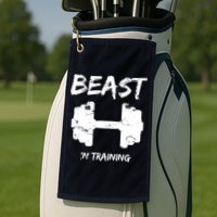 Beast In Training  Golf Towel