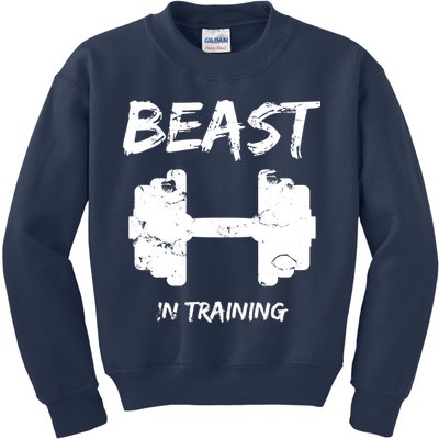 Beast In Training  Kids Sweatshirt