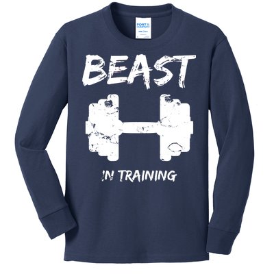 Beast In Training  Kids Long Sleeve Shirt