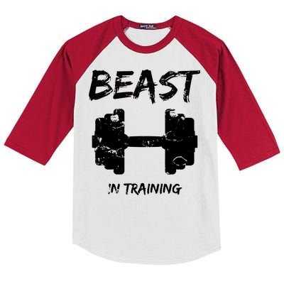 Beast In Training  Kids Colorblock Raglan Jersey