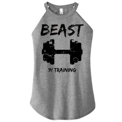 Beast In Training  Women's Perfect Tri Rocker Tank