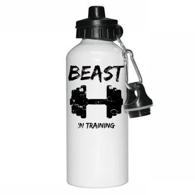 Beast In Training  Aluminum Water Bottle