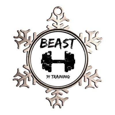 Beast In Training  Metallic Star Ornament