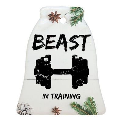 Beast In Training  Ceramic Bell Ornament