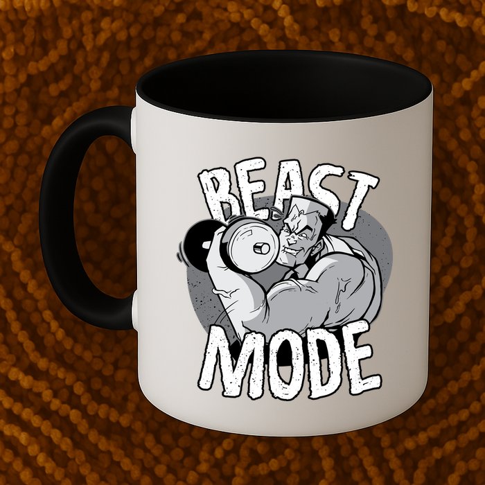 Beast Mode Bodybuilder Mug