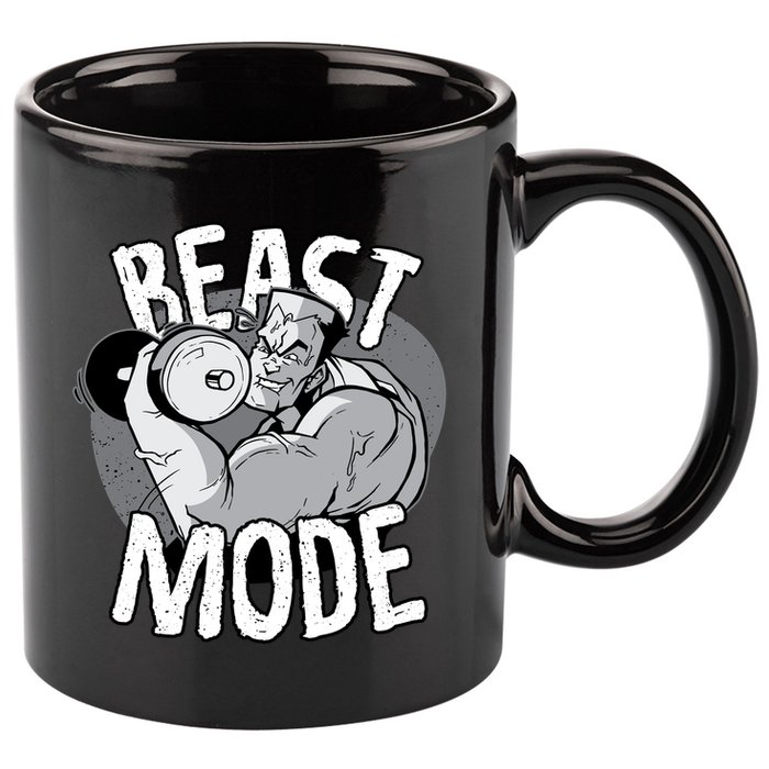 Beast Mode Bodybuilder 11oz C Handle Ceramic Mug