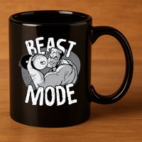 Beast Mode Bodybuilder 11oz C Handle Ceramic Mug