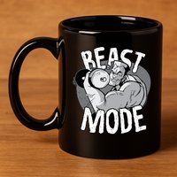 Beast Mode Bodybuilder 11oz C Handle Ceramic Mug