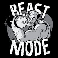 Beast Mode Bodybuilder Drawstring Bag