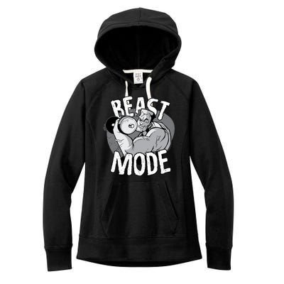 Beast Mode Bodybuilder Women's Fleece Hoodie