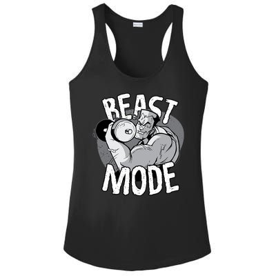 Beast Mode Bodybuilder Ladies PosiCharge Competitor Racerback Tank