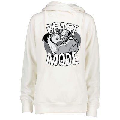 Beast Mode Bodybuilder Womens Funnel Neck Pullover Hood