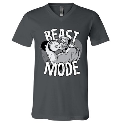 Beast Mode Bodybuilder V-Neck T-Shirt