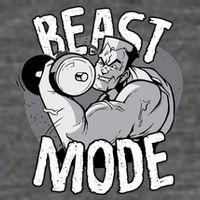 Beast Mode Bodybuilder Sustainable Knit Beanie