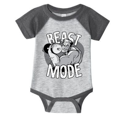 Beast Mode Bodybuilder Infant Baby Jersey Bodysuit