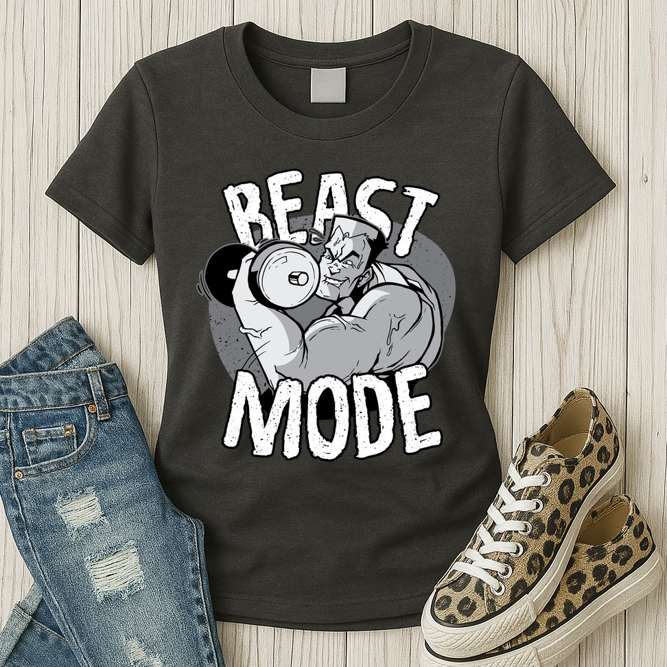 Beast Mode Bodybuilder Womens T-Shirt