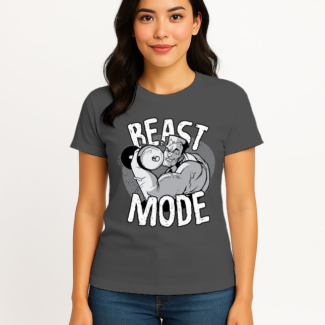 Beast Mode Bodybuilder Womens T-Shirt