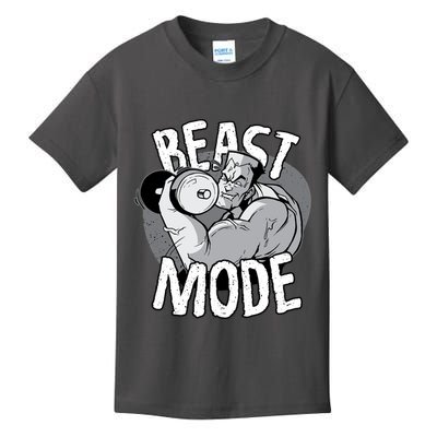 Beast Mode Bodybuilder Kids T-Shirt