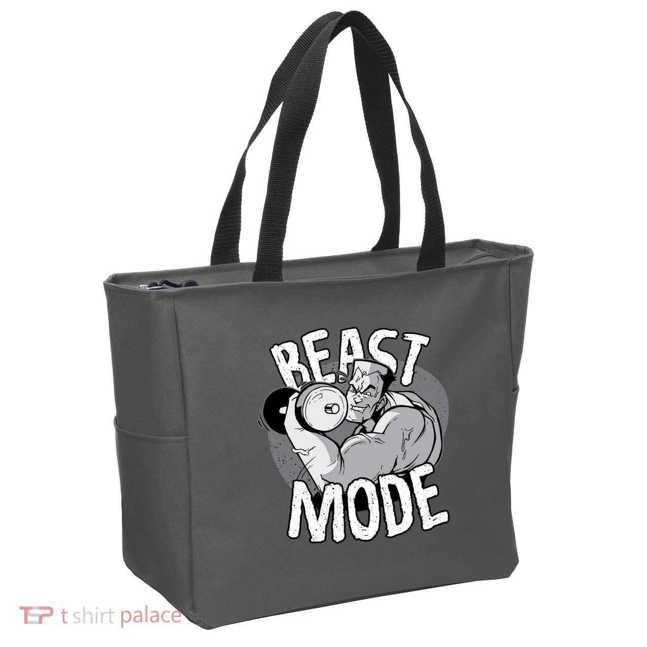Beast Mode Bodybuilder Zip Tote Bag