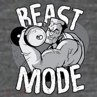 Beast Mode Bodybuilder Zip Tote Bag
