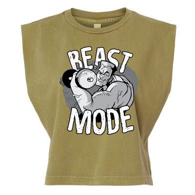 Beast Mode Bodybuilder Garment-Dyed Women's Muscle Tee