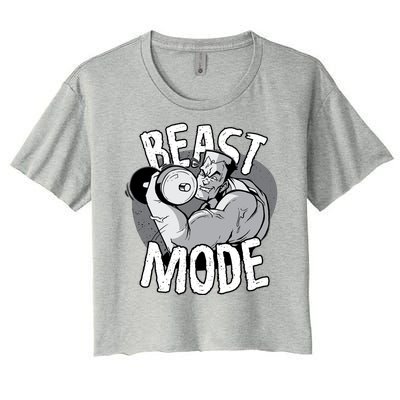 Beast Mode Bodybuilder Women's Crop Top Tee