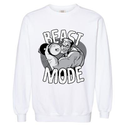 Beast Mode Bodybuilder Garment-Dyed Sweatshirt