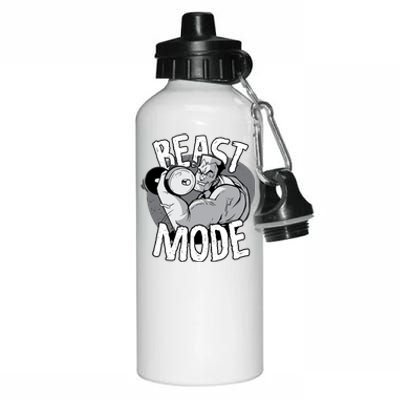 Beast Mode Bodybuilder Aluminum Water Bottle