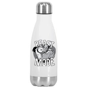 Beast Mode Bodybuilder Stainless Steel Insulated Water Bottle