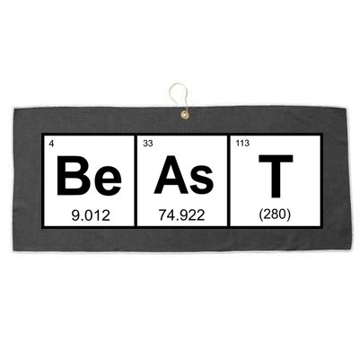 Beast Table of Elements Large Microfiber Waffle Golf Towel