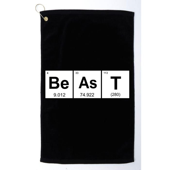 Beast Table of Elements Golf Towel