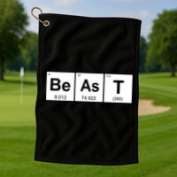 Beast Table of Elements Golf Towel
