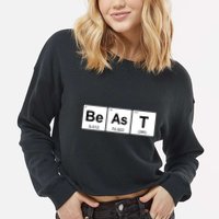 Beast Table of Elements Cropped Pullover Crew