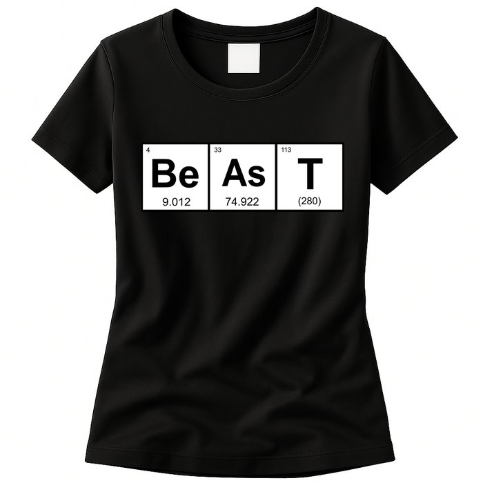 Beast Table of Elements Womens T-Shirt