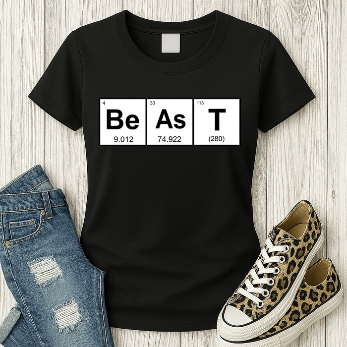 Beast Table of Elements Womens T-Shirt