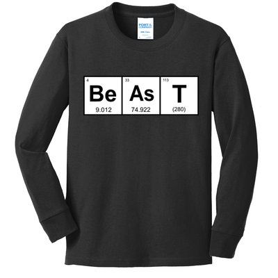 Beast Table of Elements Kids Long Sleeve Shirt
