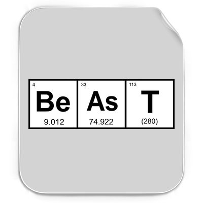 Beast Table of Elements Permanent Decal Sticker