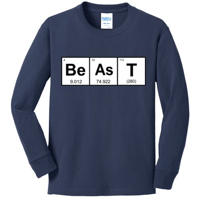 Beast Table of Elements Kids Long Sleeve Shirt